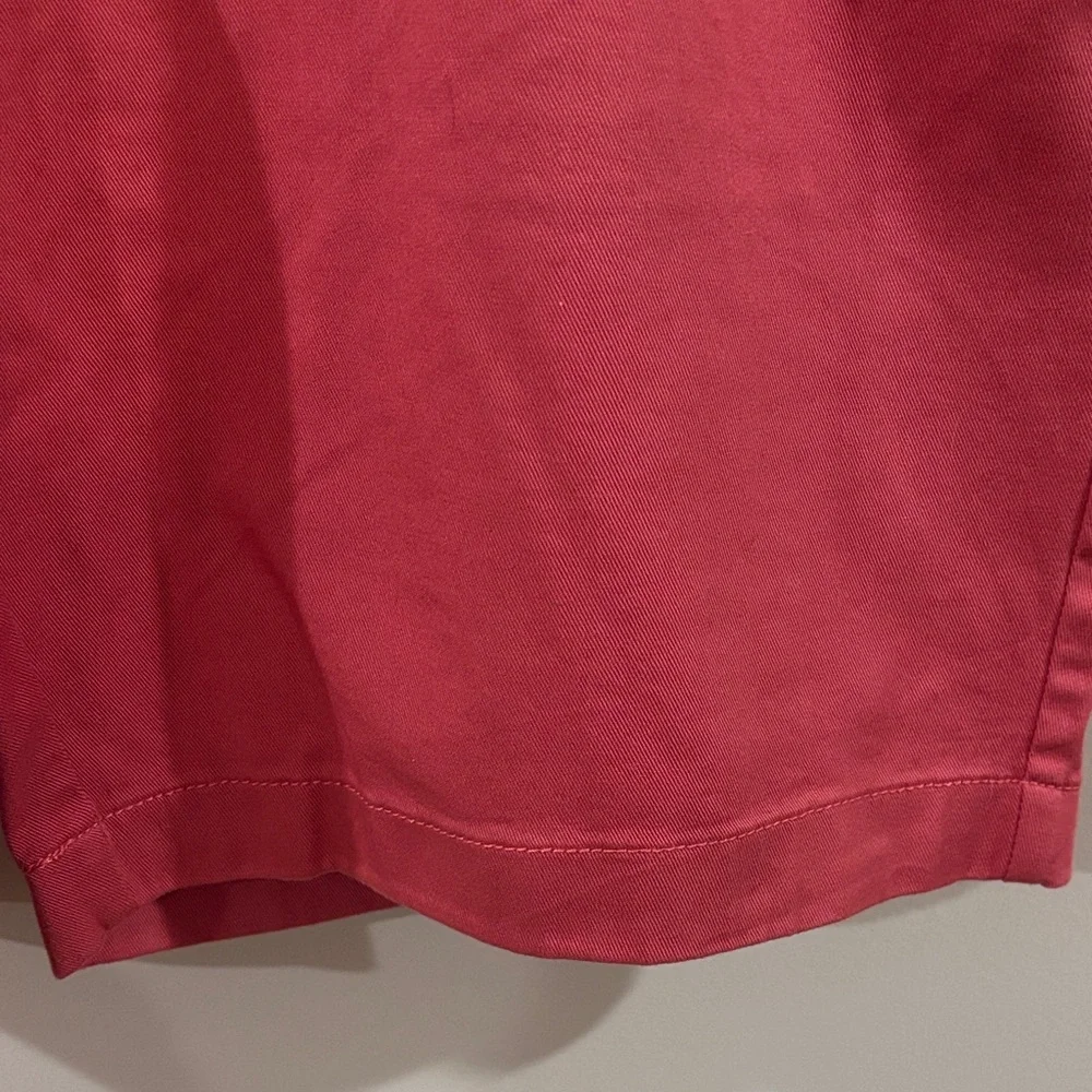 J Crew Red Flat Front Dress Shorts Men's 34W